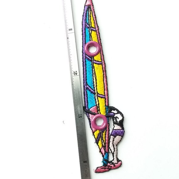 4/$20 Wind Surfer surfer tropical roller skate shoelace patch shoe charm - Picture 2 of 8